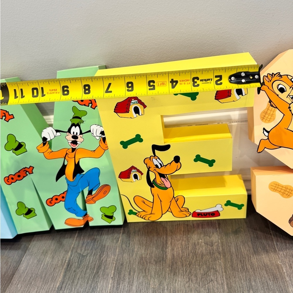 NWOT Disney Mickey Mouse Thick Cardstock Paper Multicolor Character Letter James - Picture 8 of 16